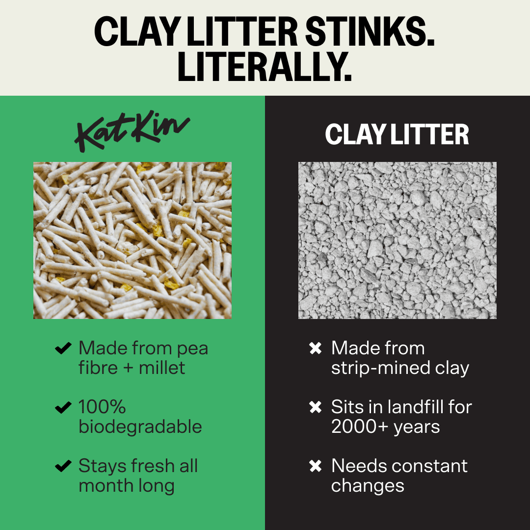Planet-saving litter. Now with 50% off.