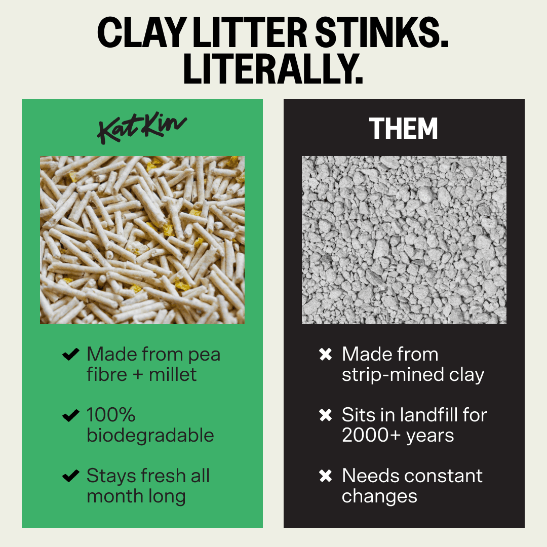 Planet-saving litter. Now with 50% off.